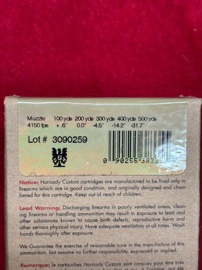 Hornady V-MAX 22-250 Rem 40 Gr, 50 Gr, & 55 Gr Ammo........ 240 Rounds - Image 4 of 11