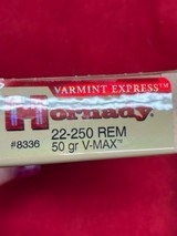 Hornady V-MAX 22-250 Rem 40 Gr, 50 Gr, & 55 Gr Ammo........ 240 Rounds - Image 6 of 11