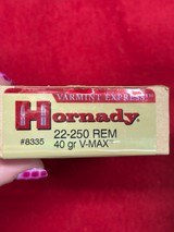 Hornady V-MAX 22-250 Rem 40 Gr, 50 Gr, & 55 Gr Ammo........ 240 Rounds - Image 3 of 11
