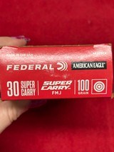 Federal and Remington 30 Super Carry 100 Grain FMJ Ammo........550 Round - 5 of 13