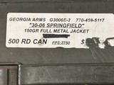 Georgia Arms 30-06 Springfield 150 GR FMJ Ammo.....500 Rounds - 4 of 5
