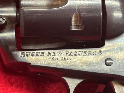 NICE Ruger New Vaquero 45 Long Colt Revolver - Image 6 of 9