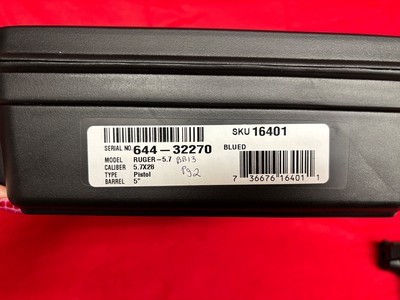 NIB Ruger 5.7 5.7x28mm 4.94" #16401 - Image 10 of 11