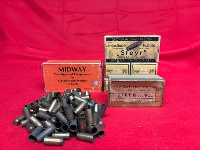 9x23 Steyr Vintage Ammunition 1935 RWS 115 Gr FMJ Magnetic Bullets......299 Rounds