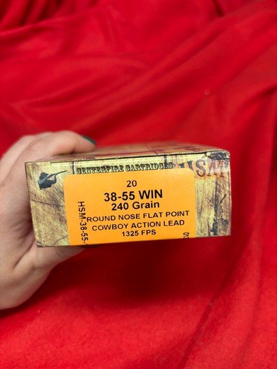 HSM 38-55 240 gr. Round Nose Flat Point Ammo......1325 FPS..........80 Rounds - Image 2 of 6