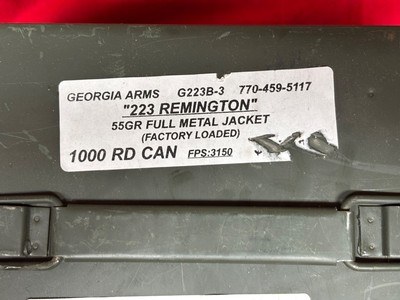 Georgia Arms 223 Remington 55 GR FMJ Ammo.......1,000 Rounds - Image 2 of 5