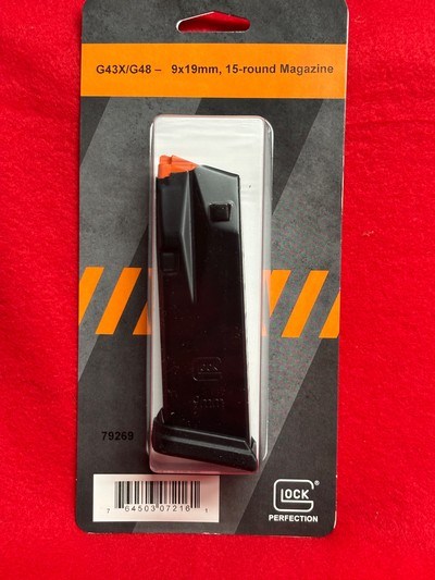 Set of 3 NEW OEM Factory Glock 43x and G48 15 Round Magazines Verified MemberFFL - Image 2 of 4