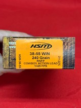 HSM 38-55 240 gr. Round Nose Flat Point Ammo......1325 FPS..........80 Rounds - Image 3 of 6