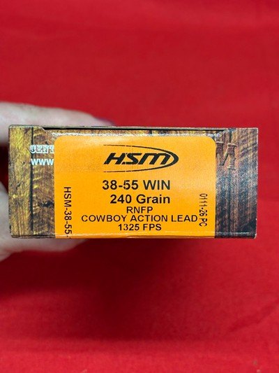 HSM 38-55 240 gr. Round Nose Flat Point Ammo......1325 FPS..........80 Rounds - Image 3 of 6