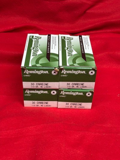 Remington 30 Carbine 110 GR FMJ Ammo......200 Rounds - Image 1 of 6