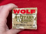 Wolf 7.62x39 122 Gr HP & 124 Gr HP Ammo.......520 Rounds - Image 10 of 13