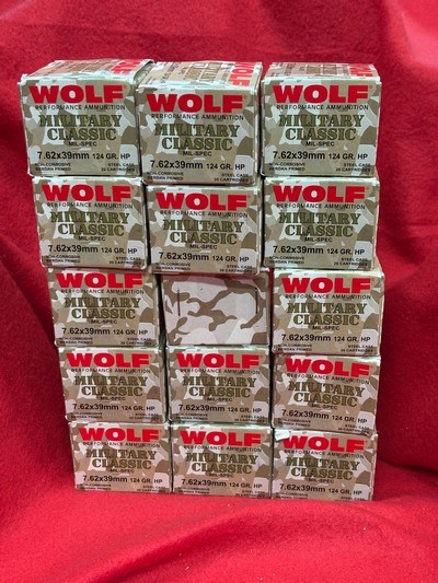 Wolf 7.62x39 122 Gr HP & 124 Gr HP Ammo.......520 Rounds - Image 8 of 13