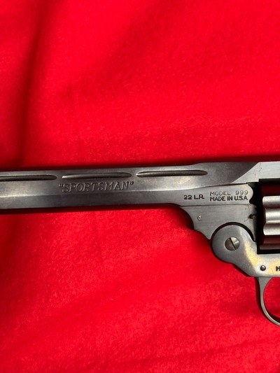 H&R Sportsman Model 999 .22 LR Top Break 6" 9 Shot - Image 6 of 9