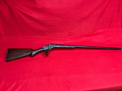 Hopkins & Allen 12 Gauge Single Shot Falling Block Shotgun 28" Modified - Image 1 of 24