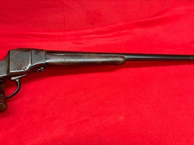 Hopkins & Allen 12 Gauge Single Shot Falling Block Shotgun 28" Modified - Image 3 of 24