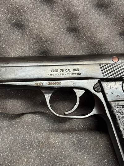 CZ Model VZ-70 .32 ACP Pistol Military Surplus - Image 6 of 8