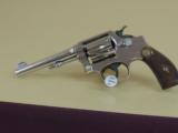 SMITH & WESSON PRE WAR NICKEL .38 SPECIAL HAND EJECTOR M&P CALIFORNIA OK (INV#8551) - 3 of 6