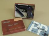 WALTHER PPK .22LR PISTOL  DURAL FRAME IN BOX, NO IMPORT MARKINGS - 1 of 5