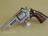 SMITH & WESSON NICKEL MODEL 19-5 .357 MAGNUM REVOLVER IN BOX (INV#8676) - 4 of 5
