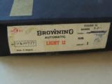 BROWNING BELGIUM LIGHT 12 A5 SHOTGUN IN BOX (INVENTORY#9484) - 2 of 13