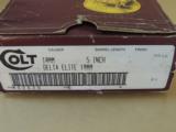 COLT DELTA ELITE 10MM PISTOL IN BOX (OLD MODEL) INVENTORY#9417 - 5 of 5