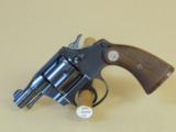 COLT BANKERS SPECIAL "SPECIAL ORDER" .38 CAL REVOLVER (INVENTORY#9684) - 4 of 9