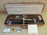SALE PENDING----------------------BROWNING BELGIUM PIGEON GRADE SUPERPOSED 20 GAUGE 2 BARREL SET (INVENTORY#9550) - 1 of 13