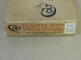 COLT FRONTIER SCOUT .22LR/.22MAGNUM DUAL CYLINDER REVOLVER IN BOX (INVENTORY#9609) - 5 of 5