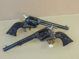 COLT FACTORY ENGRAVED SINGLE ACTION ARMY PAIR .45LC (INVENTORY#9849) - 2 of 11
