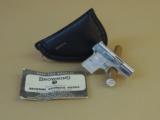 BROWNING BELGIAN NICKEL LIGHTWEIGHT BABY .25ACP PISTOL IN POUCH (INVENTORY#9770) - 1 of 4