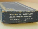 SALE PENDING----------------------------------------SMITH & WESSON MODEL 43 .22LR REVOLVER IN BOX (INVENTORY#10056) - 5 of 6