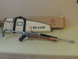 RUGER MINI 14 .223 STAINLESS FOLDER "1989" MFG IN BOX (INVENTORY#10057) - 1 of 16