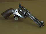 COLT SAA NICKEL FACTORY ENGRAVED CUTAWAY .45LC (INVENTORY#9773) - 2 of 8