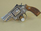 SMITH & WESSON NICKEL MODEL 19-5 .357 MAGNUM REVOLVER (INVENTORY#10044) - 1 of 3