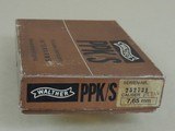 SALE PENDING----------------------------------------------------WALTHER WEST GERMAN PPK/S .32 ACP PISTOL IN BOX (INVENTORY#10328) - 6 of 6