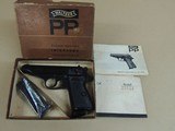 SALE PENDING---------------------------------------------------------WALTHER WEST GERMAN PP .22LR PISTOL IN BOX (INVENTORY#10329) - 1 of 6