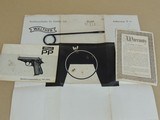 WALTHER WEST GERMAN PP .32 ACP PISTOL IN BOX (INVENTORY#10330) - 5 of 6