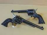COLT FACTORY ENGRAVED SINGLE ACTION ARMY PAIR .45LC (INVENTORY#9849) - 3 of 11