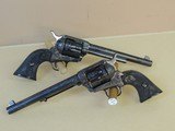 COLT FACTORY ENGRAVED SINGLE ACTION ARMY PAIR .45LC (INVENTORY#9849) - 1 of 11