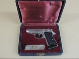 WALTHER FACTORY ENGRAVED WEST GERMANPPK/S .380 PISTOL IN CASE (INVENTORY#10332) - 1 of 9