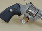 SALE PENDING-------------------------------COLT PYTHON E NICKEL .357 MAGNUM REVOLVER IN BOX (INVENTORY#10267) - 3 of 8