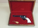 COLT 2ND GENERATION SINGLE ACTION ARMY .45LC WITH IVORY GRIPS AND CASE (INVENTORY#10455) - 1 of 7