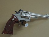 SMITH & WESSON NICKEL MODEL 19-4 .357 MAGNUM REVOLVER (INVENTORY#10524) - 1 of 4