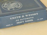 Smith & Wesson Model 41.22LR Pistol in the Box(Inventory#10638) - 8 of 8