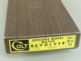 Colt Officers Model Match .22LR Revolver in the Box (Inventory#10773) - 6 of 7