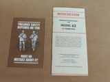 Winchester Model 63 High Grade .22lr Rifle in the Box (Inventory#11076) - 15 of 16