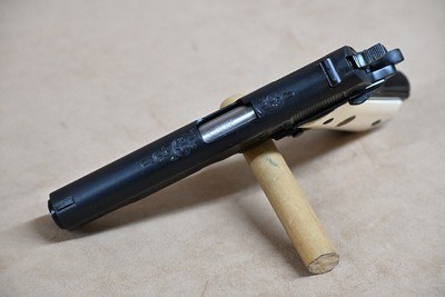 Colt Factory Engraved Series 70 .45 acp Pistol in the Case (mbllc#11210) - Image 3 of 9
