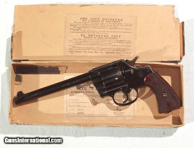EARLY COLT NEW SERVICE REVOLVER IN .45 L.C. CALIBER
