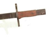WWII JAPANESE BAYONET W/ BAMBOO SCABBARD & FROG - 6 of 6