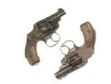 PAIR OF ENGRAVEDSMITH & WESSONNEW DEPARTURE "BICYCLE MODEL" REVOLVERS